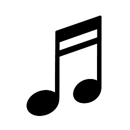 黑色音乐音符图标图片