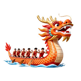 龙舟赛队员划桨图片