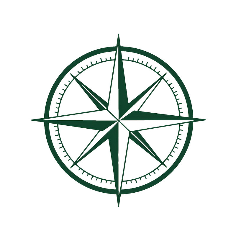 绿色指南针图案设计图片