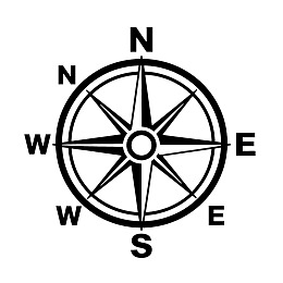 经典指南针方向标识图片
