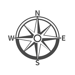 经典指南针图标设计图片