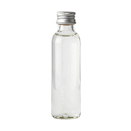 透明玻璃瓶配银色瓶盖