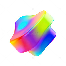 多彩渐变流体抽象艺术图形设计