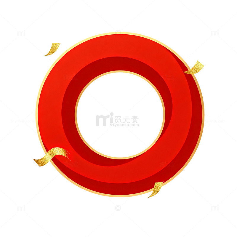 红金旋转元素设计图案