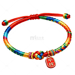 多彩手链端午节祈福饰品