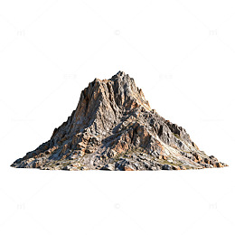 山地风光三维建模图