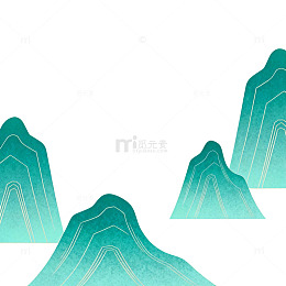 水彩山水装饰画
