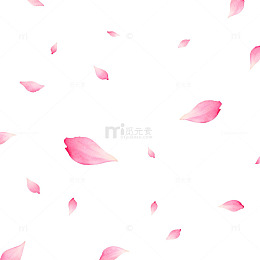 粉红花瓣浪漫背景设计素材