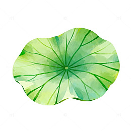 荷叶水墨画清新自然素材
