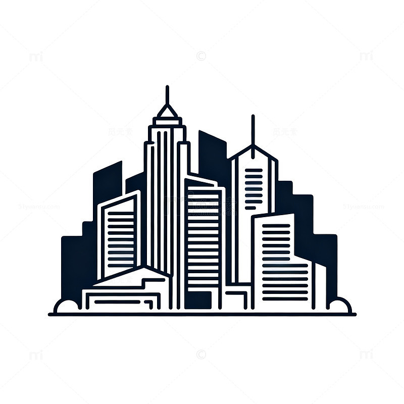 城市建筑线条图案