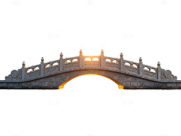 古典桥日落风光