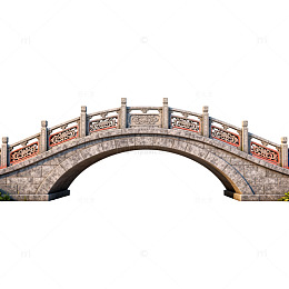 古典拱桥建筑模型
