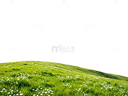草地山坡风景图