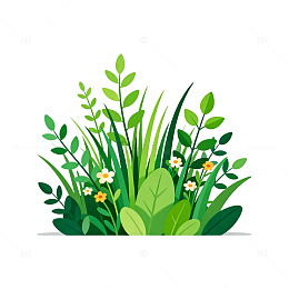 卡通风格绿植插画