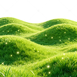梦幻草地风光插画