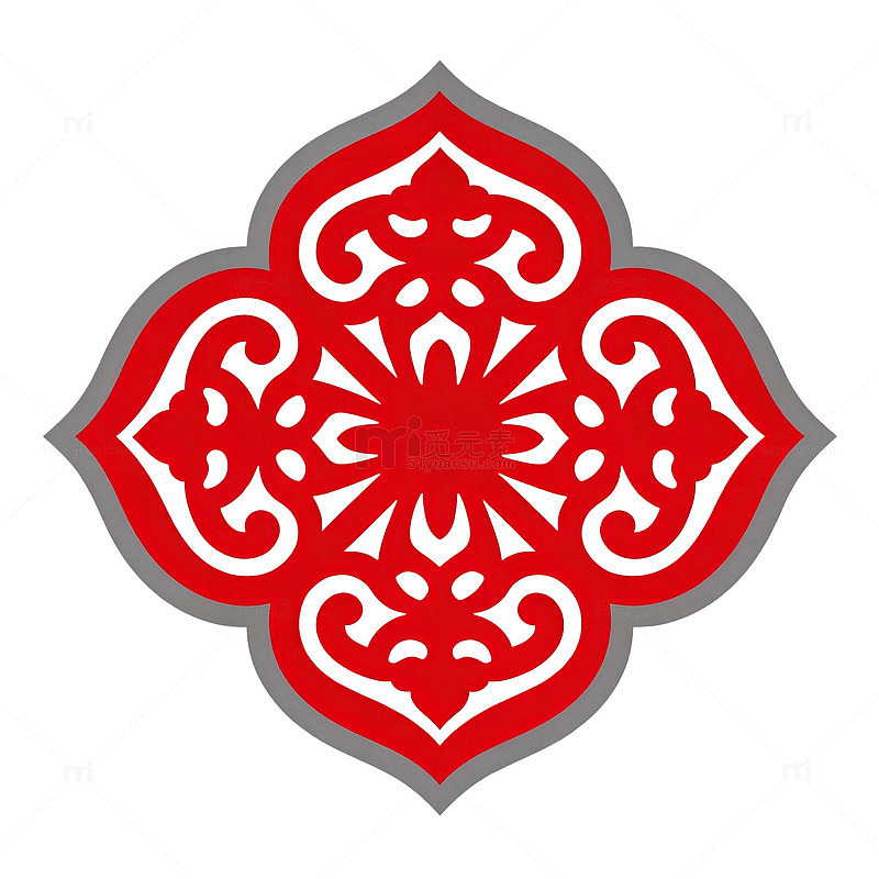 中国风传统图案剪纸艺术