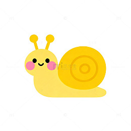 卡通蜗牛插画素材