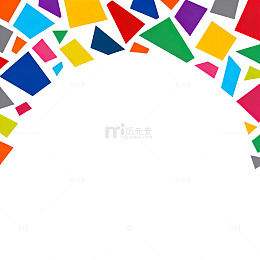 彩色几何图形背景设计素材
