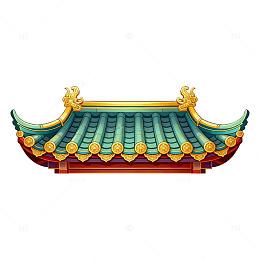 古典中式屋檐装饰设计元素