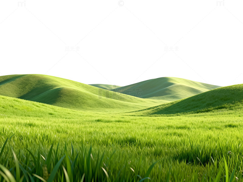 绿色丘陵风光自然风景图片