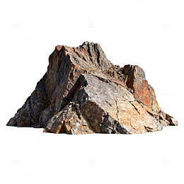 岩石山丘实物景观