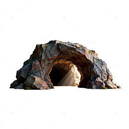 岩石山洞模型素材