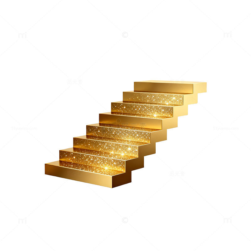 金色阶梯梦幻背景
