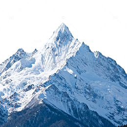 雪山巍峨壮丽