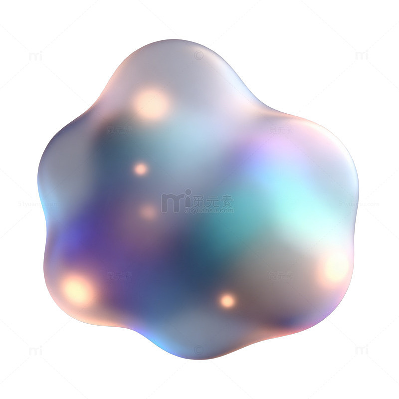 梦幻全息抽象图形设计素材
