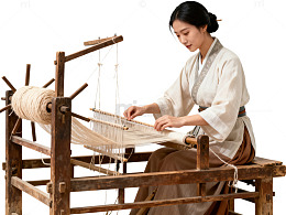古典纺织女匠人传统工艺