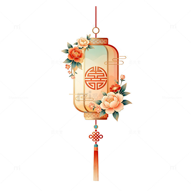 传统中国风灯笼设计图案