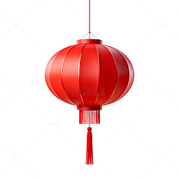红色中国结灯笼节日装饰元素