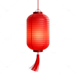 红色中式灯笼节日装饰