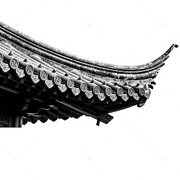 古风屋檐建筑细节素材
