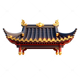 古风建筑屋檐图案设计元素