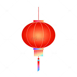 红色灯笼节日装饰元素