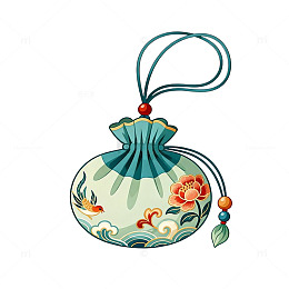 古风香囊图案设计素材