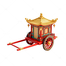 传统中式轿子模型素材