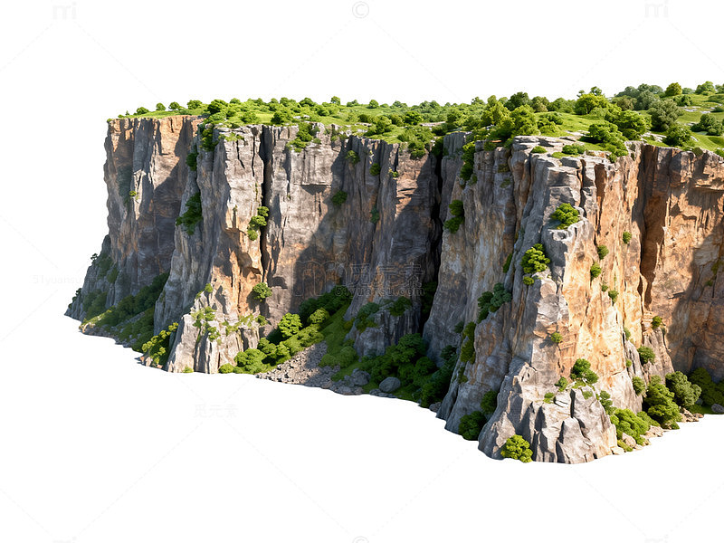 悬崖峭壁风景3D模型
