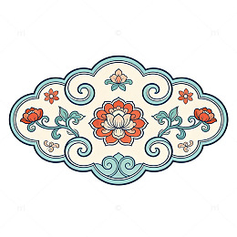 传统花纹装饰图案矢量素材
