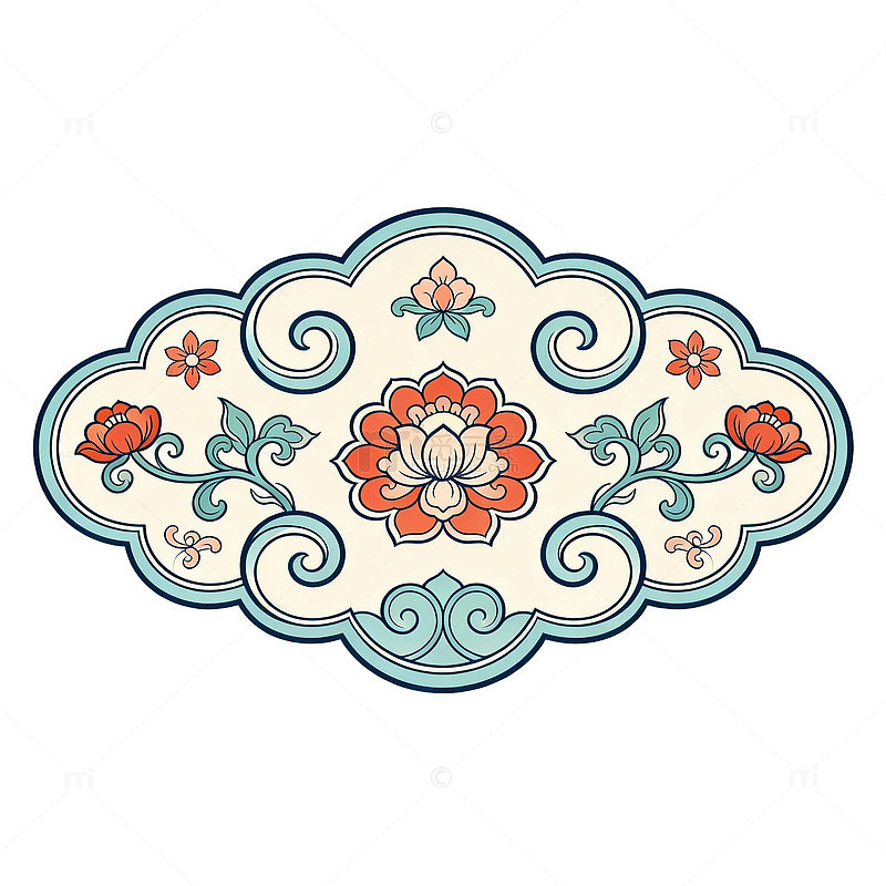 传统花纹装饰图案矢量素材