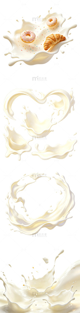 零星奶油裱花碎奶油零散飞溅造型