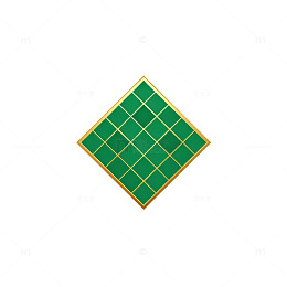 几何风绿色方格菱形图案设计素材