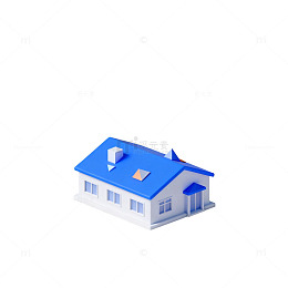 等距风房屋建筑卡通插画设计素材