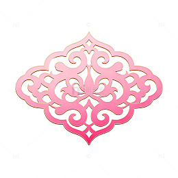 渐变风粉色花纹装饰图案设计素材