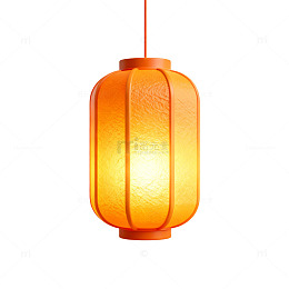 简约风中式灯笼发光设计素材