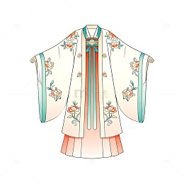 国风手绘古装汉服设计素材