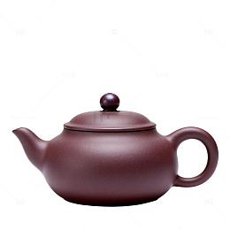 简约风紫砂茶壶静物素材