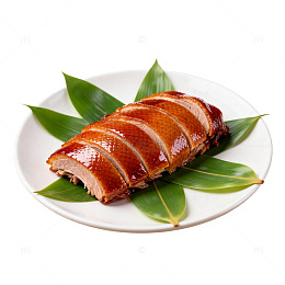 写实风烤鸭美食设计素材