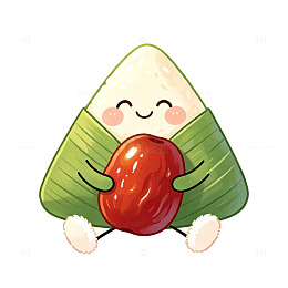 卡通端午节可爱粽子设计